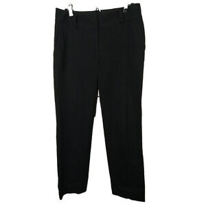 Talbots Woman 6 Trousers Black Signature Slim Straight Pocket Pants